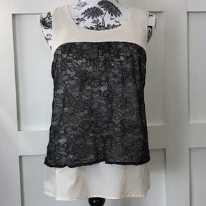 Black lace blouse sweetheart.